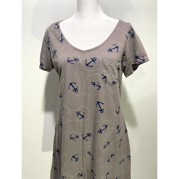 Fresh Produce dress coastal beach boating summer flare comfy women's SM - Picture 1 of 5